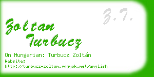 zoltan turbucz business card